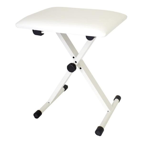 他サイト： KC KBBC-01/WH 3段階高さ調整 折り畳みイス キーボードベンチ ピアノ椅子の商品画像