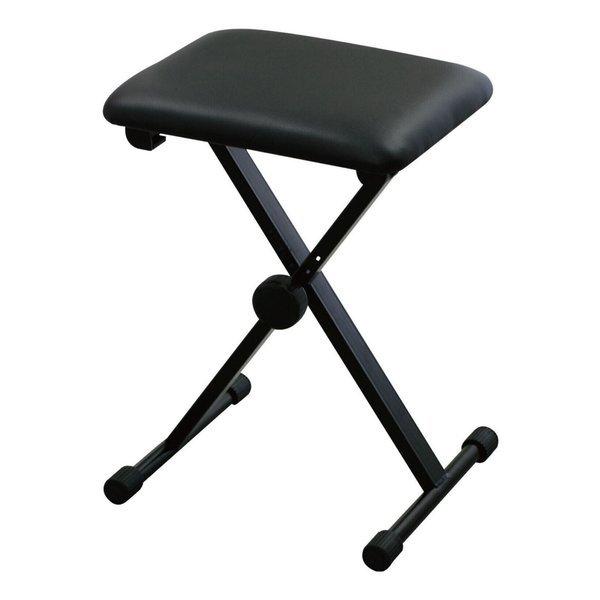 他サイト： KIKUTANI KB-60 BLK(ブラック) 4段階高さ調整 折り畳みイス キーボードベンチ ピアノ椅子の商品画像