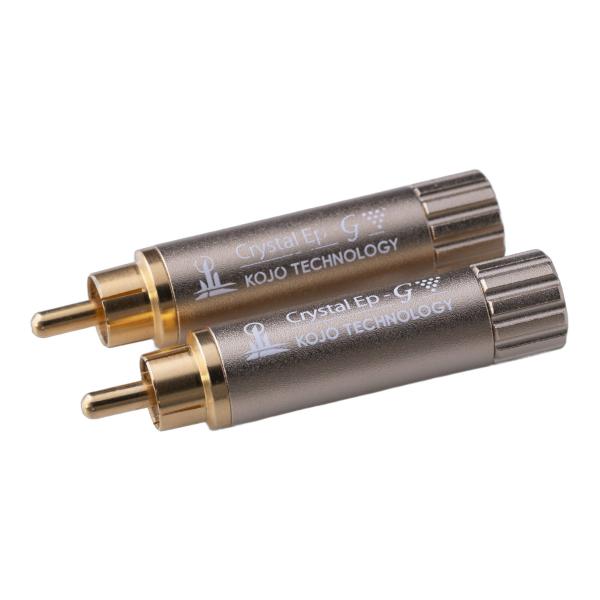 KOJO TECHNOLOGY Crystal EpR-G×2 (2個セット) RCAプラグ プラグ型 