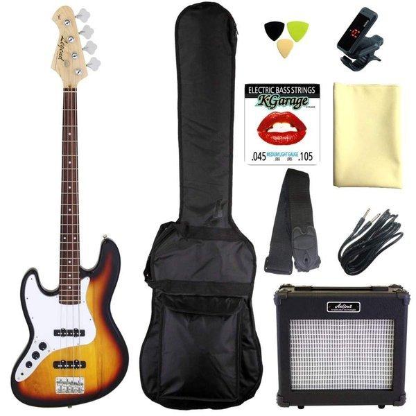 Legend LJB-Z L/H 3TS(3 Tone Sunburst) レフトハンド(左利き用) 定番9点セット/ARIAアンプ/代金引換不可
