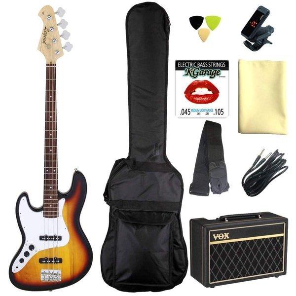 Legend LJB-Z L/H 3TS(3 Tone Sunburst) レフトハンド(左利き用) 定番9点セット/VOXアンプ/代金引換不可