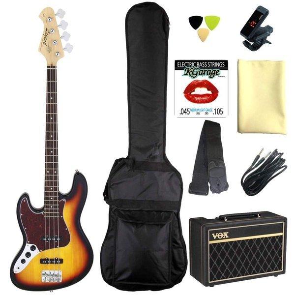 Legend LJB-Z L/H TT 3TS(3 Tone Sunburst タートイズピックガード) レフトハンド(左利き用) 定番9点セット/VOXアンプ/代金引換不可