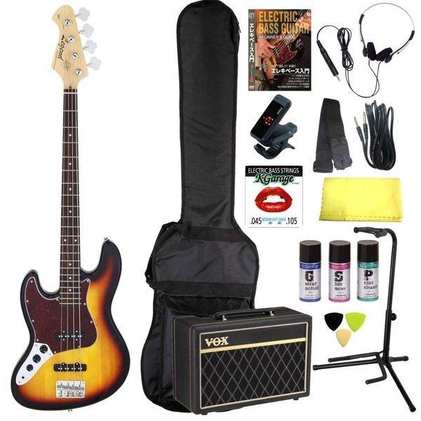 Legend LJB-Z L/H TT 3TS(3 Tone Sunburst タートイズピックガード) レフトハンド(左利き用) 完璧15点セット/VOXアンプ/代金引換不可