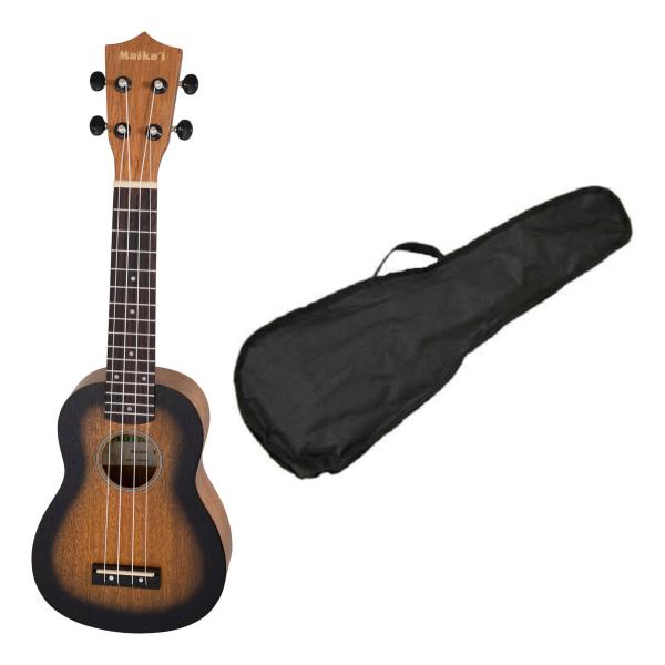 他サイト： Maika'i MKU-1/BS/ケース付(ブラウンサンバースト) ソプラノウクレレ ギヤペグの商品画像