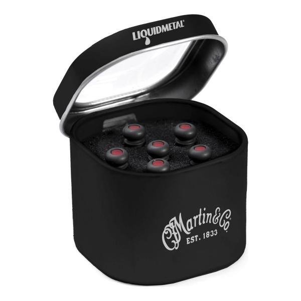 他サイト： MARTIN 18APP0005 ダークグレー/レッドドット LIQUIDMETAL LUXE BY MARTIN Bridge Pins ブリッジピンの商品画像