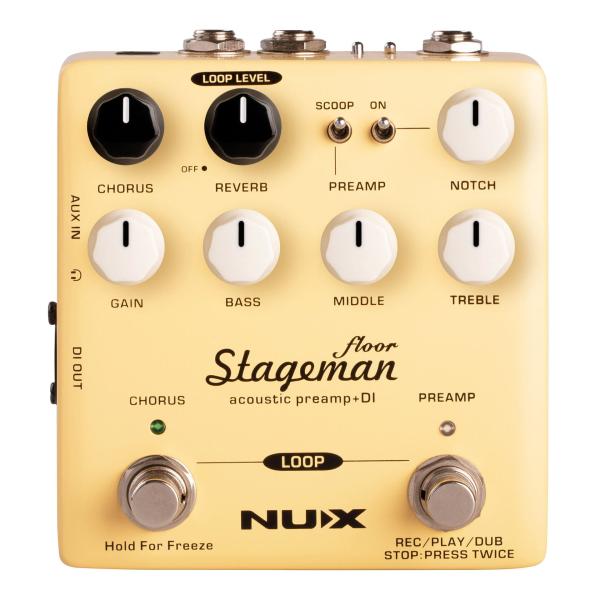 NUX NAP-5 Stageman Floor アナログ アコースティック プリアンプ + DI