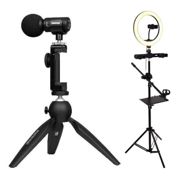 SHURE MV88+DIG-VIDKIT + リングライト/ARCRL-025付 オーディオ