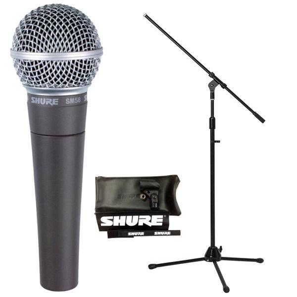 セット【SHURE】SM58-LCE【K&M】ブーム式マイクスタンド一式 SHURE SM58LCE(ブームマイクスタンド付7点セット)/正規品2年保証 : 愛