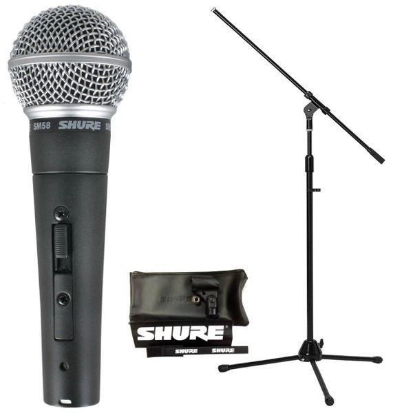 SHURE SM58SE マイク 箱付 美品 定番 SHURE SM58SE(定番・スイッチ付きダイナミックマイク)(国内正規品2年