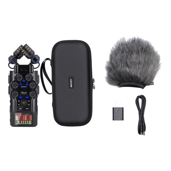 ZOOM H6studio(専用アクセサリパック/APH-6st付) 大口径ステレオマイク スタジオグレードプリアンプ 32bitフロート録音 フラッグシップモデルハンディレコーダー