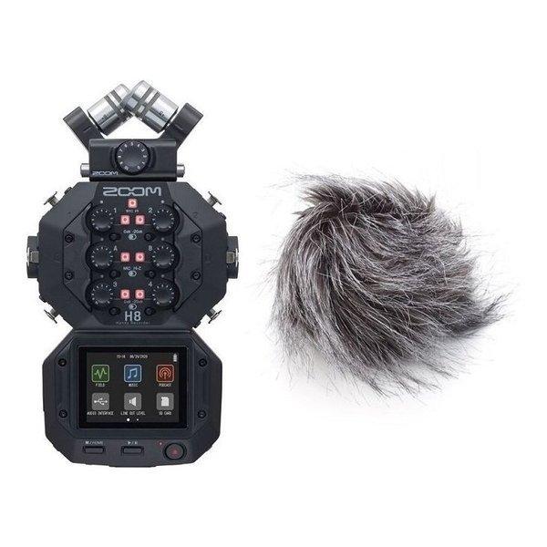 ズーム(楽器) ZOOM H8+WSU-1/純正ヘアリーウィンドスクリーン アプリ  