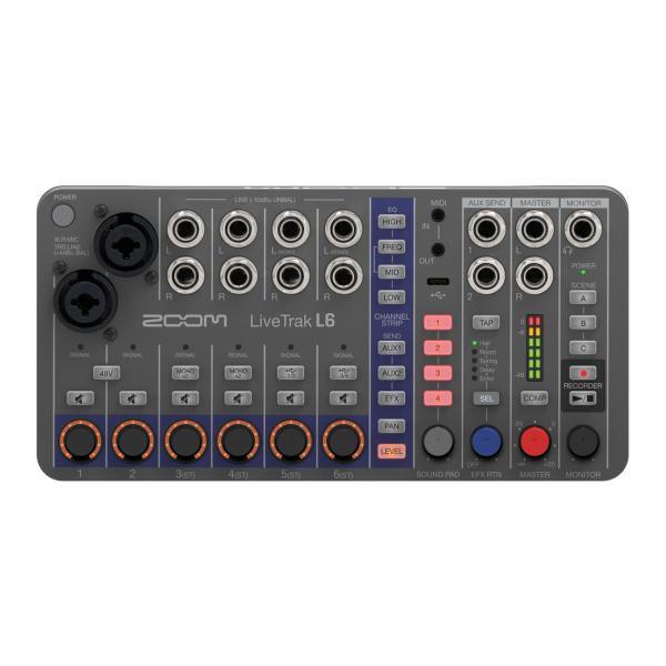 他サイト： ZOOM LiveTrak L6 世界初のデュアルAD回路と32bitフロート録音採用 極小ボディの10chミキサー＆レコーダーの商品画像