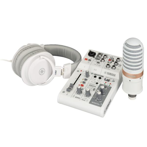YAMAHA（ヤマハ） YAMAHA AG03MK2 LSPK ホワイト Live Streaming Pack