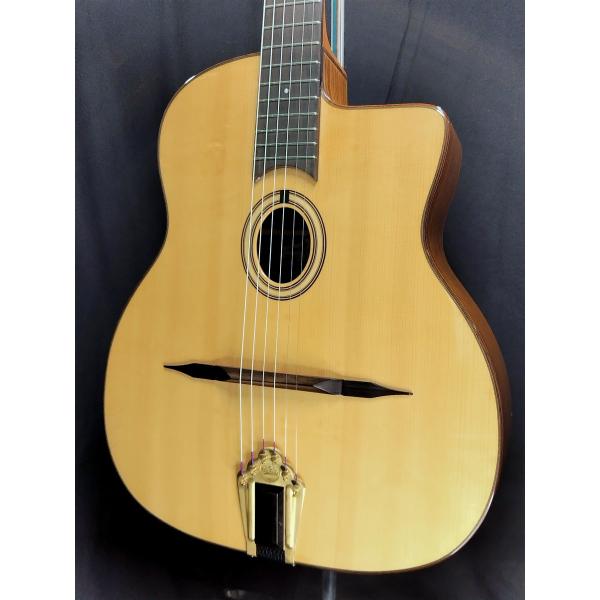 アウトレット特価 ARIA MM-100/O Natural(Gloss) マカフェリ スタイル アコースティックギター Oval-hole/ハードケース付