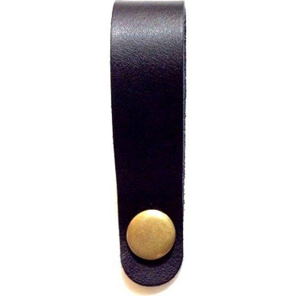 他サイト： KIWAYA HS-BK 本革ヘッドストラップ BLK(黒) ウクレレ用 ストラップボタン キワヤの商品画像