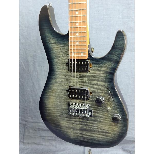 美品【トランスギター】IBANEZ AEG24-Ⅱ　単板、美しい虎目（値下げ中） Ibanez（アイバニーズ） Ibanez AZ24S1F TKS (Transparent Black