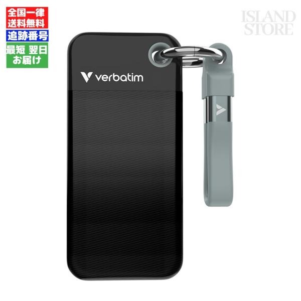 Verbatim バーベイタム 小型ポータブル SSD Pocket 1TB ブラック/グレー 32190-J