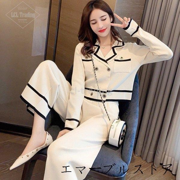 レディース スーツ ビジネス 2点セット セットアップ パンツスーツ キャリア フォーマル 通勤 事務服 卒業式 長袖 ロング丈パンツ Office 女性 エマーブルストア 通販 Yahoo ショッピング