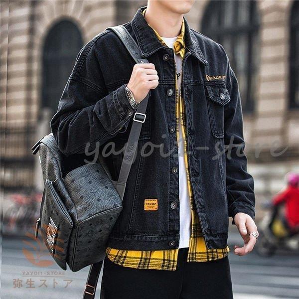 デニムジャケット メンズ Gジャン デニムジャケット デザイン かっこいい カジュアル ジャケット アウター 個性 春物 秋 Aimb3 エマーブルストア 通販 Yahoo ショッピング