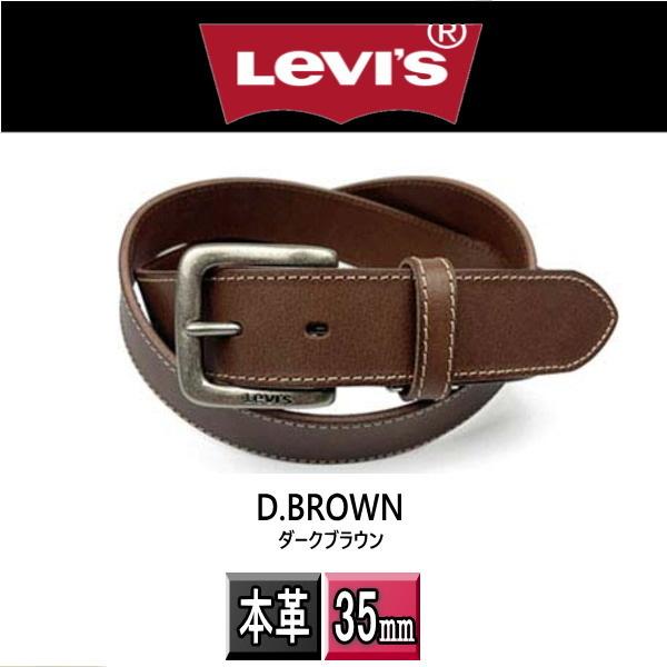 Levi's（リーバイス） メンズ ベルトLivi's 本革 35ミリ ステッチ
