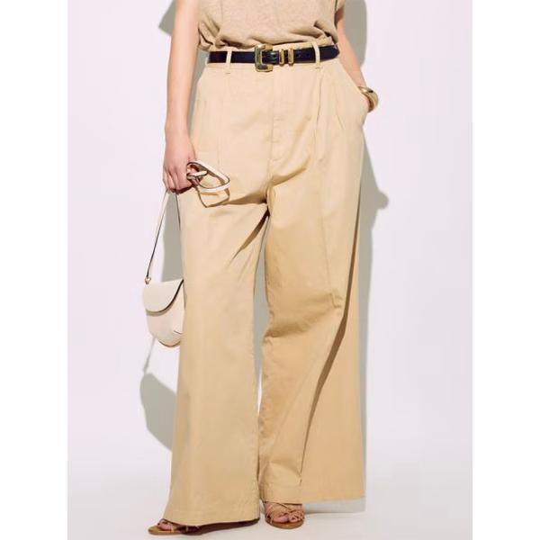 らりるページ ブリル BRILL レディース コットンタックワイドパンツ 241161