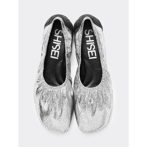 シーセイ SHISEI レディース GATHER BALLET-METALIC ギャザー バレエ
