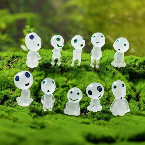 大特価】ミニチュア 妖精 もののけ姫 こだま フィギュア 盆栽