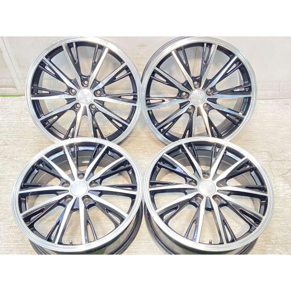 中古ホイール 4本 PRODUCED BY AI 18x7.0 55 114.3-5穴 中古アルミ 