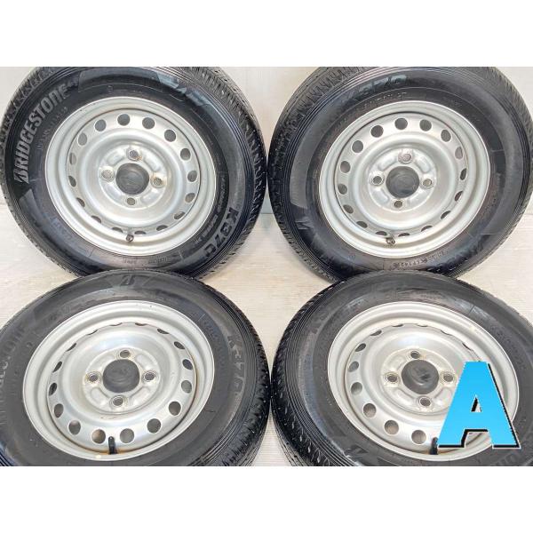 中古タイヤ サマータイヤ ホイールセット 4本セット 145/80R12 80/78 