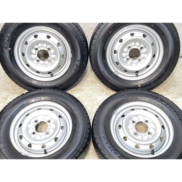 決まりました】145/80r12 ダンロップ ホイール付き夏用タイヤ4本 バリ山