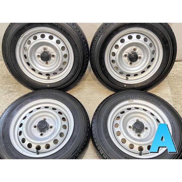①中古社外ホイール１４インチ+中古ブリヂストンタイヤ　２本セット 良好品】SPEED STAR RS-8 14in 6J +25 PCD100 ブリヂストン
