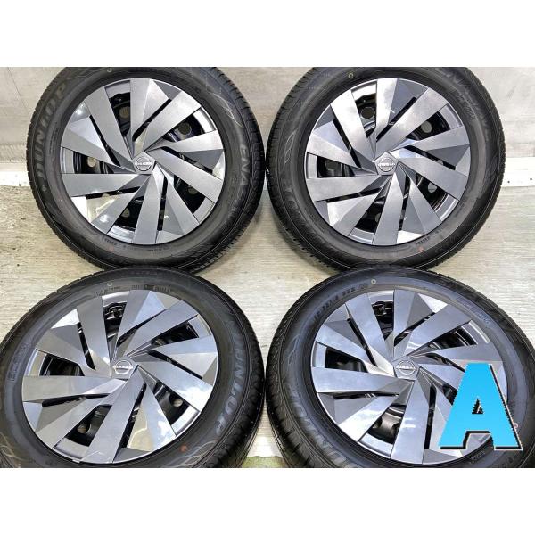 中古タイヤ サマータイヤ ホイールセット 4本セット 185/65R15  日産純正 AD 15x5.5  100-4穴 ダンロップ エナセーブ EC204