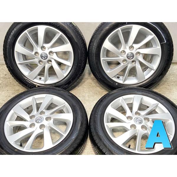 DUNLOP 中古タイヤ サマータイヤ ホイールセット 4本セット 195