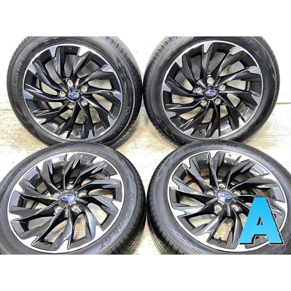 スバル 17インチアルミホイール（ヨコハマ 215/50R17タイヤ付き） ヨコハマタイヤ 中古タイヤ サマータイヤ ホイールセット 4本