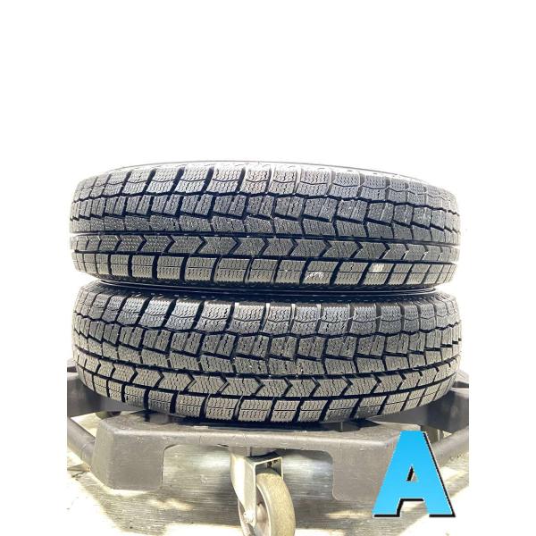 DUNLOP 中古タイヤ スタッドレスタイヤ 2本セット 145/80R12