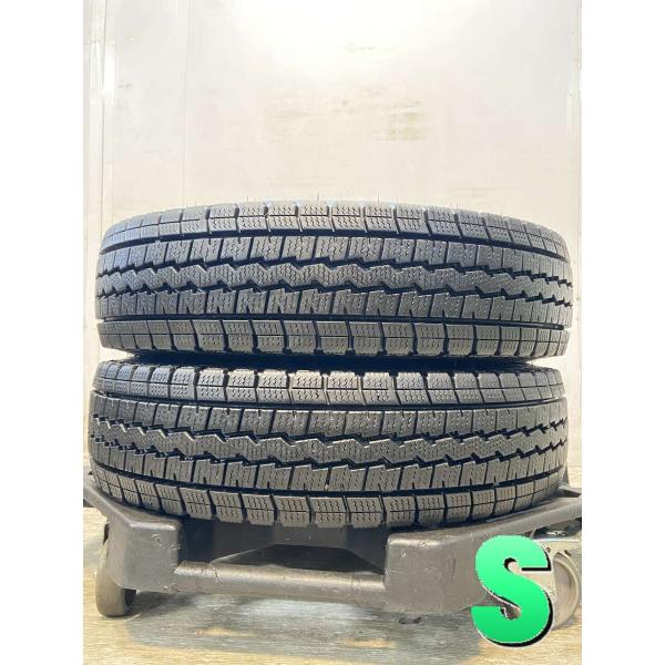 DUNLOP 中古タイヤ スタッドレスタイヤ 2本セット 145R12 6PR