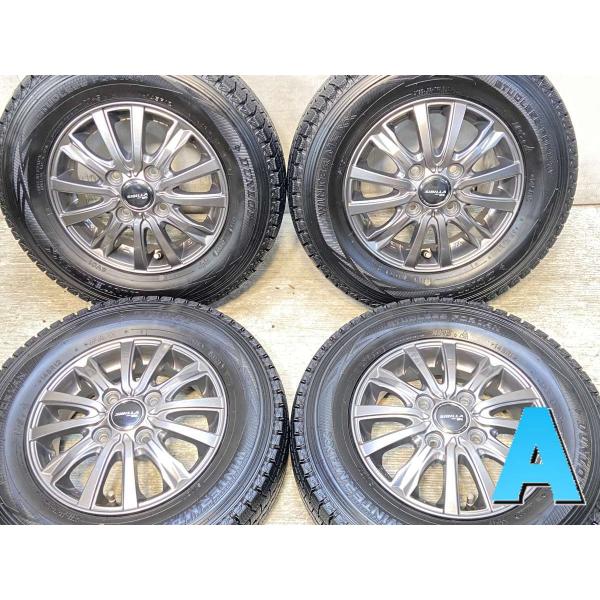 スタッドレスタイヤ ダンロップ　12インチ 4本セット　中古 DUNLOP（ダンロップ） 中古タイヤ スタッドレスタイヤ ホイールセット