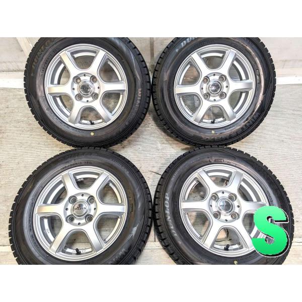 3304 ダンロップ　145/80R13 スタッドレス　新品　4本セット DUNLOP（ダンロップ） 中古タイヤ スタッドレスタイヤ ホイールセット
