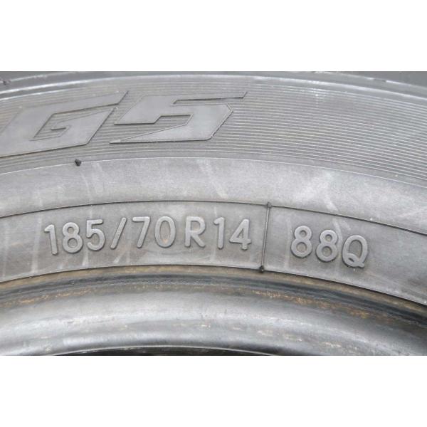 贅沢屋の スタッドレスタイヤ 中古タイヤ 4本セット G5 185 70r14 トーヨータイヤ トーヨータイヤ 4本セット カンパニー スタッドレス 冬タイヤ ガリット W タイヤ ホイール