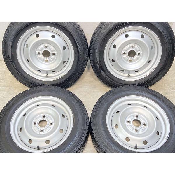 ダンロップ　ノーマルタイヤ　中古4本セット DUNLOP 中古タイヤ 4本セット 155/80R14 88/86N LT ダンロップ