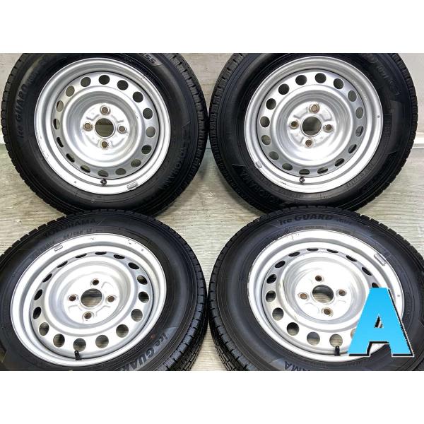 1013-2)はめ替え込！155/80R14 88/86N LT ヨコハマスタッドレス中古4本セット！ ヨコハマタイヤ（YOKOHAMA TIRE） 中古タイヤ スタッドレスタイヤ