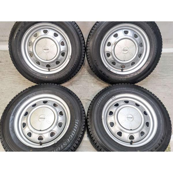 T374　155/80R14 LT　ブリヂストン　スタッドレス　4本　2020年 BRIDGESTONE（ブリヂストン） 中古タイヤ スタッドレスタイヤ ホイール