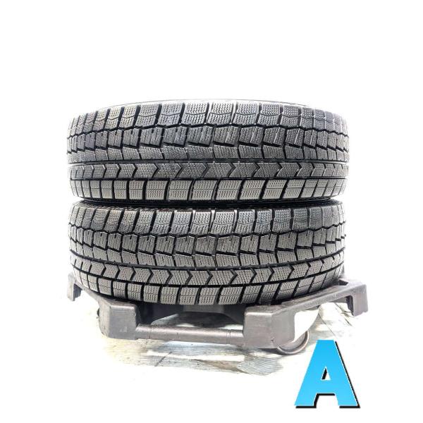 ①23年製 175/70R14 スタッドレス＋ホイール 2本　ダンロップWM02 DUNLOP（ダンロップ） 中古タイヤ スタッドレスタイヤ 2本セット 175