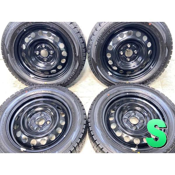中古ホイールスタッドレスタイヤ付き4本セット DUNLOP 中古タイヤ スタッドレスタイヤ ホイールセット 4本