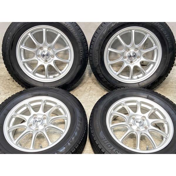 ブリヂストンスタッドレスタイヤホイールセット　195/65R15 PCD100 BRIDGESTONE 中古タイヤ スタッドレスタイヤ ホイールセット 4本