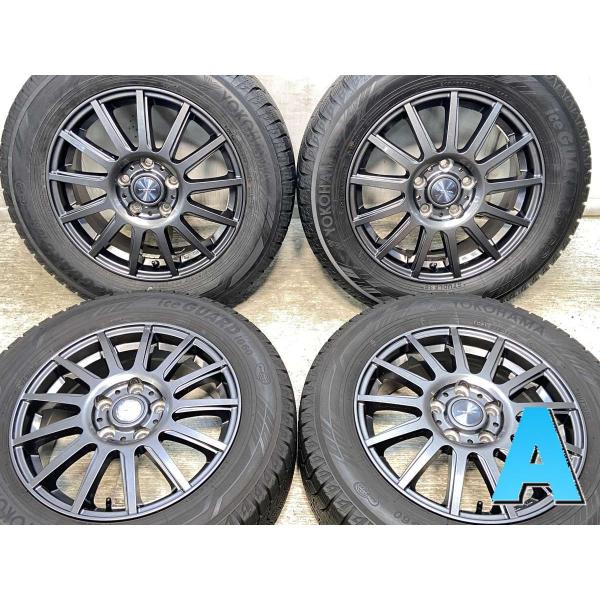 215/65R16 5穴x 114.3スタッドレスタイヤ ホイール付 4本セット ヨコハマタイヤ 中古タイヤ スタッドレスタイヤ ホイールセット