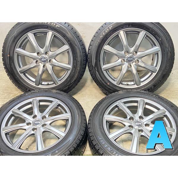 DUNLOP 中古タイヤ スタッドレスタイヤ ホイールセット 4本セット 215