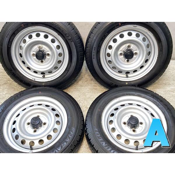 ダンロップサマータイヤ155／80R14 88／86N LTホイール付き未使用品 DUNLOP（ダンロップ） 中古タイヤ サマータイヤ ホイールセット 4本