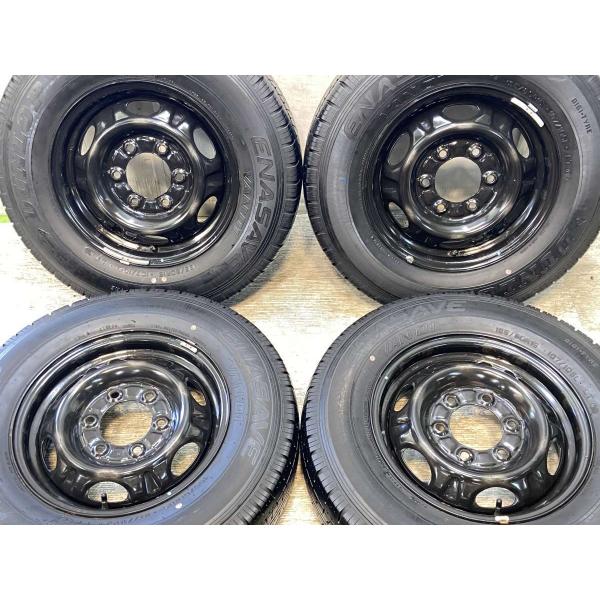 DUNLOP 中古タイヤ サマータイヤ ホイールセット 4本セット 195
