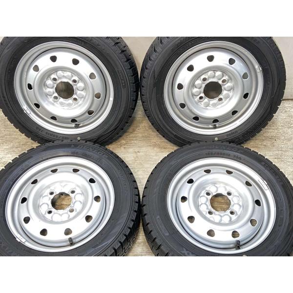 アルミホイールスタッドレス　155/165R13 73Q タイヤダンロップ DUNLOP（ダンロップ） 中古タイヤ スタッドレスタイヤ ホイールセット